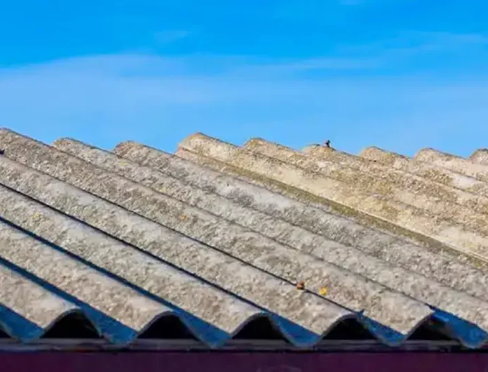 Welldach mit Eternitplatten