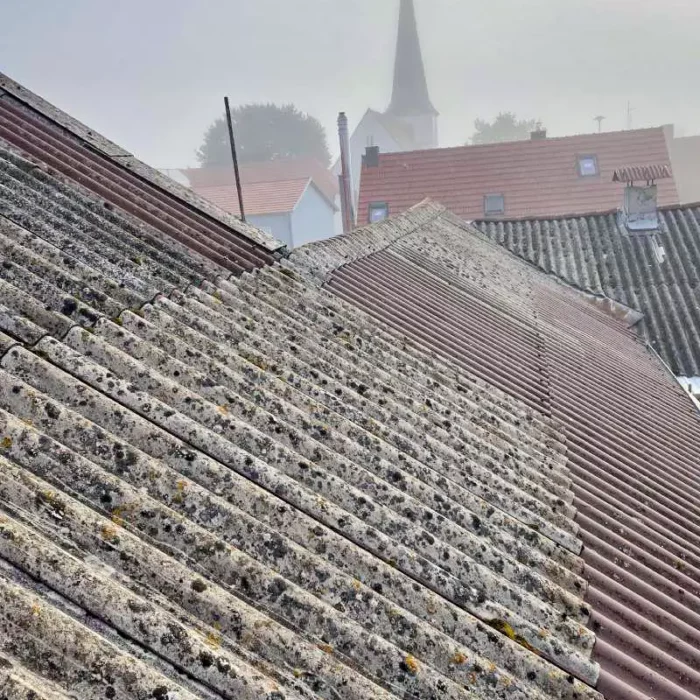 Welldach mit Eternitelementen